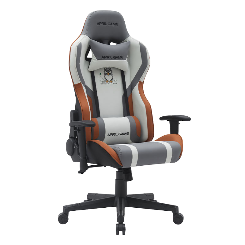 Animal Design Hoher Silla Gamer-Stuhl aus Kunstleder, drehbar, 180 Grad neigbar, starker Rahmen, Racing-Gamer-Stuhl (T-7121)