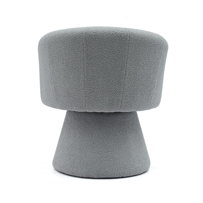 Grauer Indoor-Freizeitstil, bequemes, dickes Sitzkissen, drehbar, Hotel-Akzent, Chaiselongue, Sessel für Wohnzimmer (GY-646)