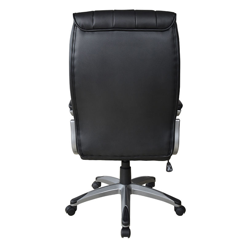 Ergonomischer Manager-Bürostuhl mit schwarzer Lederauflage und Armlehne (M-6113)