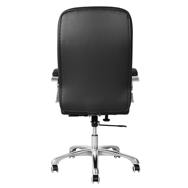 Drehbarer Chefbürostuhl aus PU mit hoher Rückenlehne und verchromter Armlehne (M-6115)