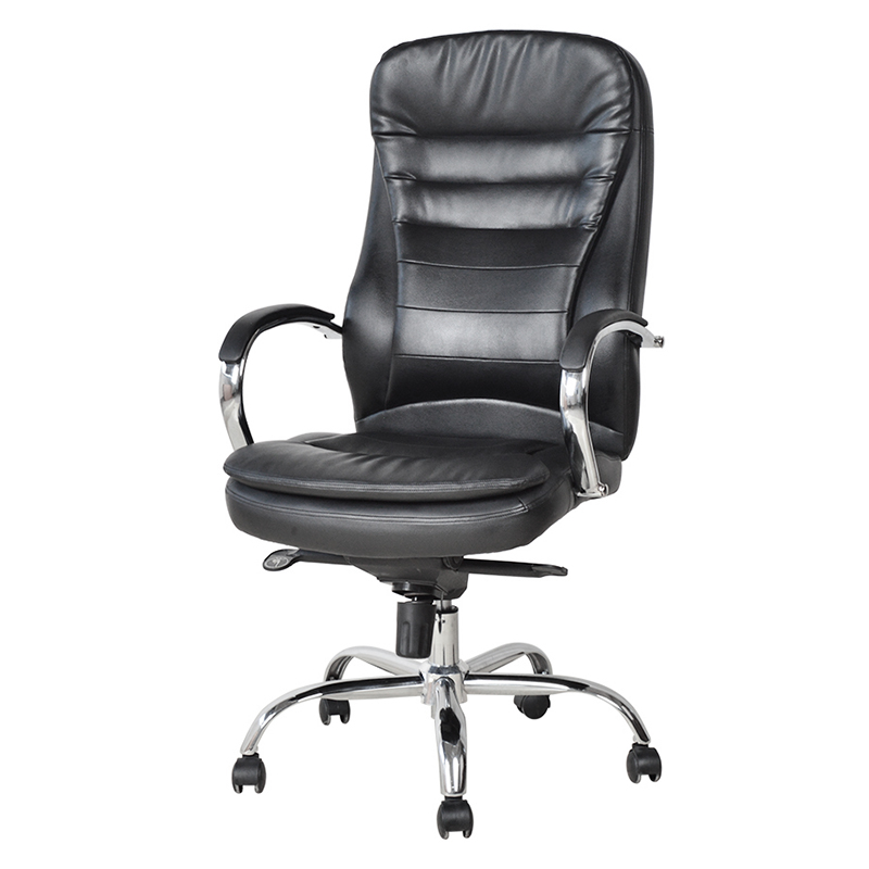 Ergonomischer Manager-Bürostuhl mit verchromter Armlehne (M-6117)