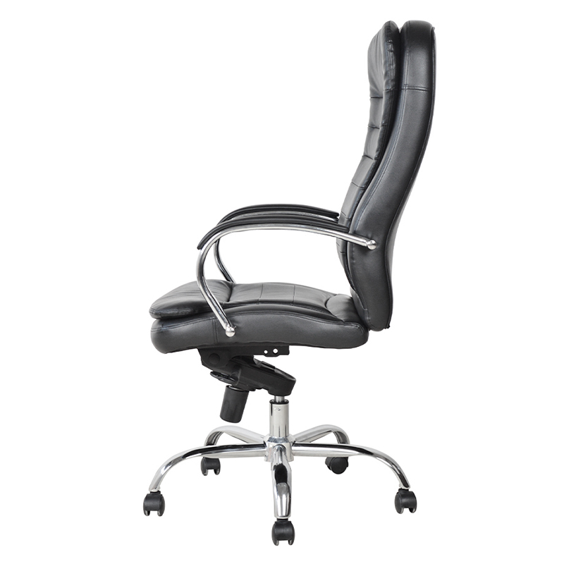 Ergonomischer Manager-Bürostuhl mit verchromter Armlehne (M-6117)
