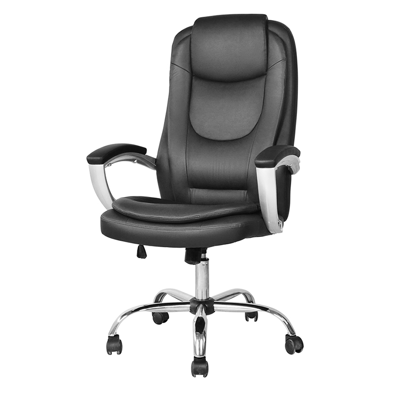 Chefbürostuhl mit hoher Rückenlehne und gepolsterter Armlehne (M-6123)