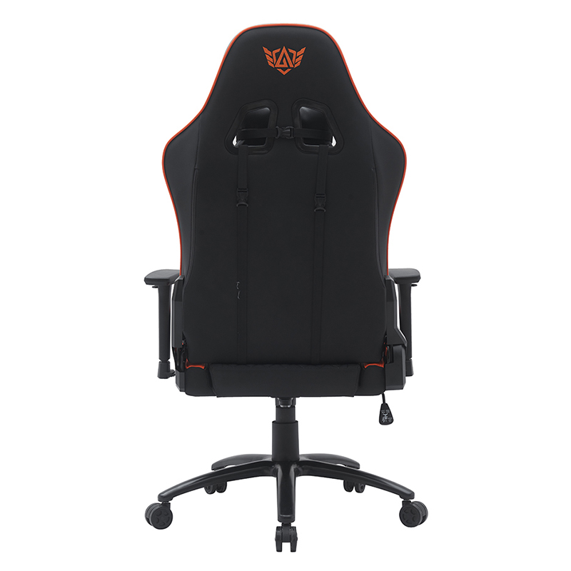 Orangefarbener moderner drehbarer Gaming-Stuhl mit verstellbaren 3D-Armlehnen (T-7122)