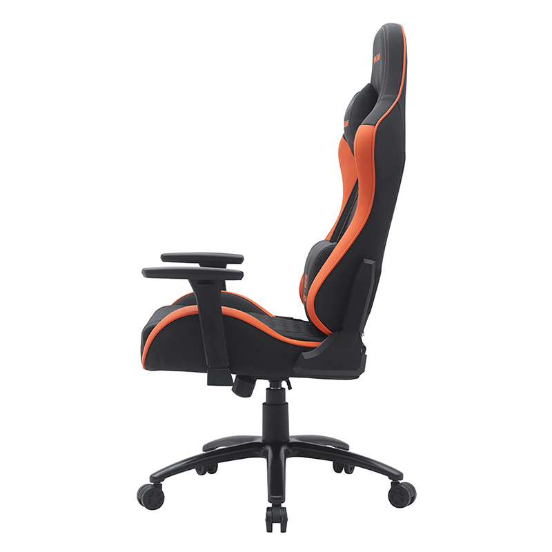 Orangefarbener moderner drehbarer Gaming-Stuhl mit verstellbaren 3D-Armlehnen (T-7122)