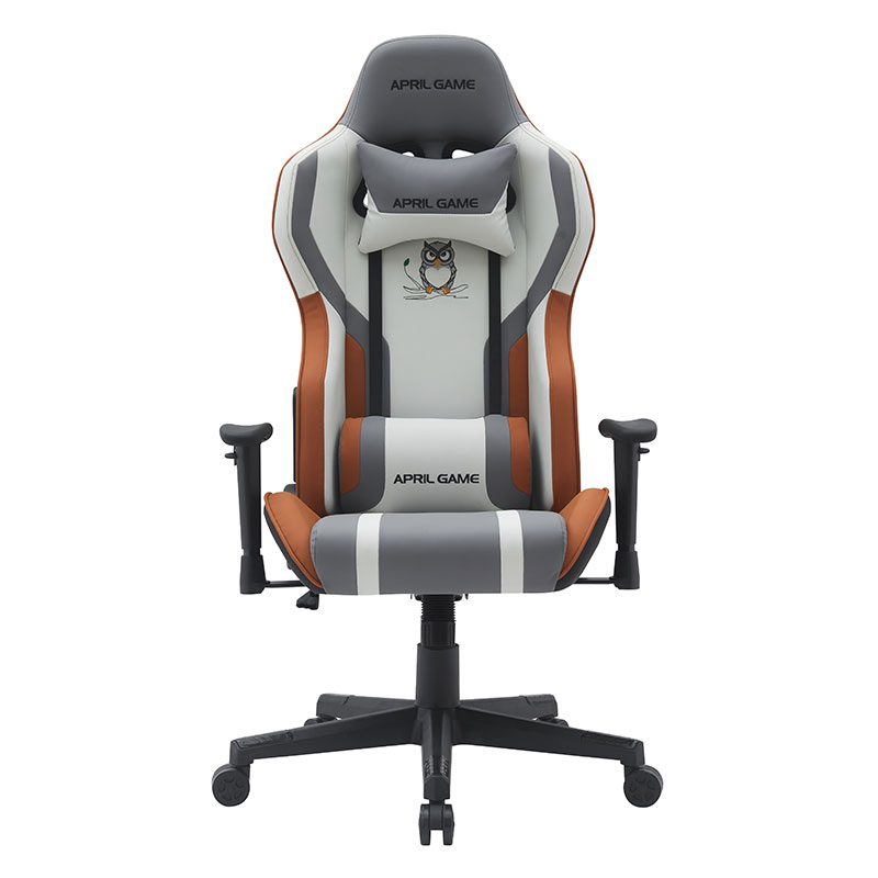 Animal Design Hoher Silla Gamer-Stuhl aus Kunstleder, drehbar, 180 Grad neigbar, starker Rahmen, Racing-Gamer-Stuhl (T-7121)