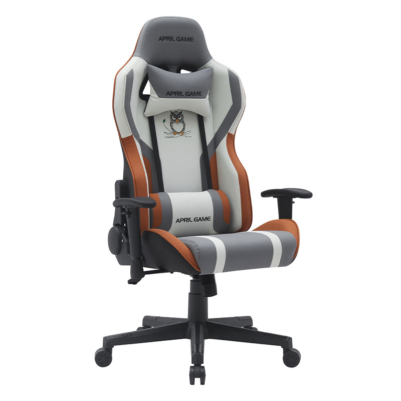 Animal Design Hoher Silla Gamer-Stuhl aus Kunstleder, drehbar, 180 Grad neigbar, starker Rahmen, Racing-Gamer-Stuhl (T-7121)