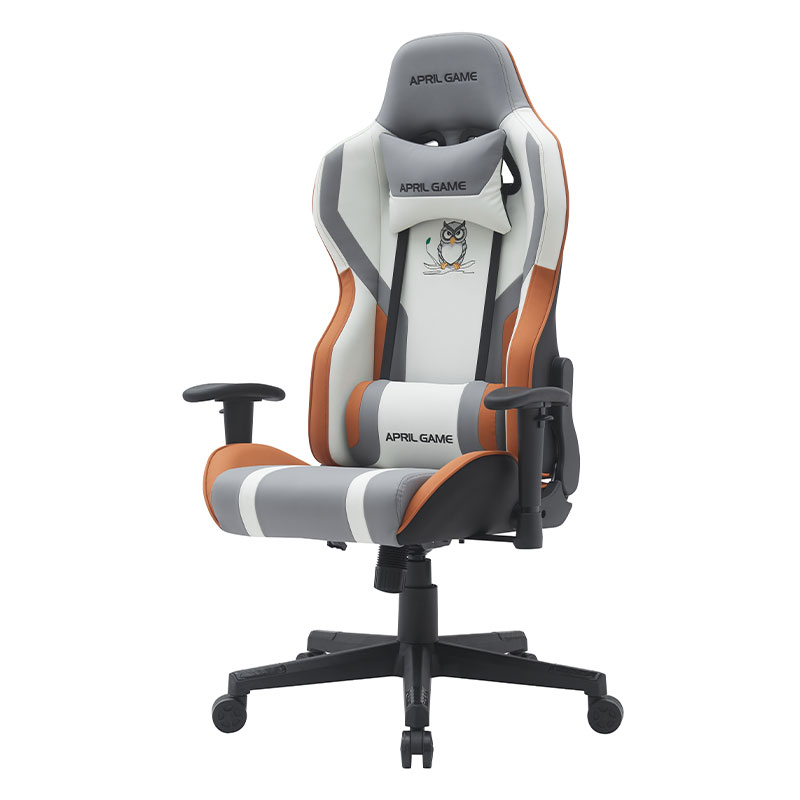 Animal Design Hoher Silla Gamer-Stuhl aus Kunstleder, drehbar, 180 Grad neigbar, starker Rahmen, Racing-Gamer-Stuhl (T-7121)