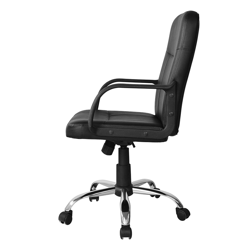 Arbeitsbürostuhl aus PP mit mittlerer Rückenlehne und Chromfuß (Y-2744)