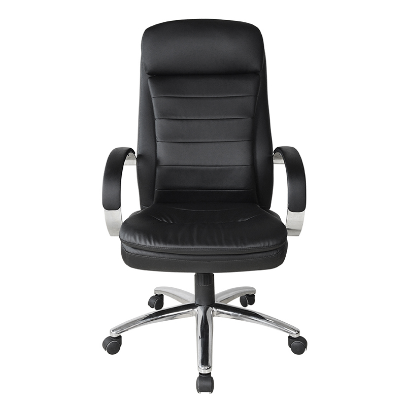 Chefbürostuhl mit hoher Rückenlehne und verchromter Armlehne (Y-2820)
