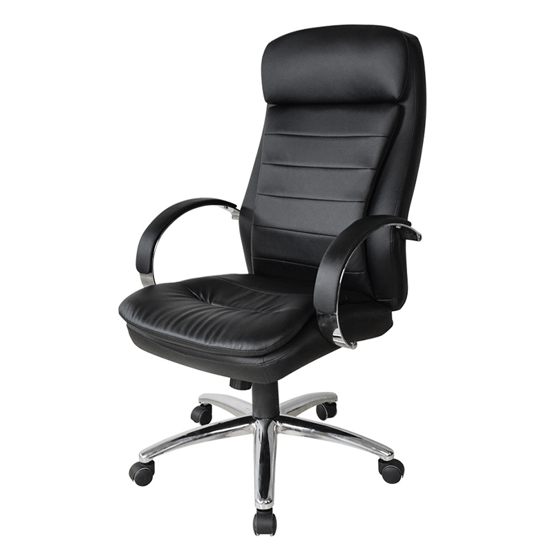 Chefbürostuhl mit hoher Rückenlehne und verchromter Armlehne (Y-2820)