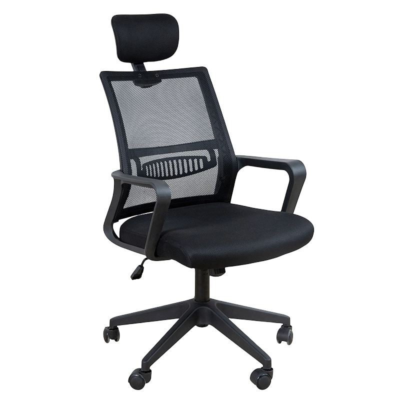 Schwarzer PP-Armlehre Ergonomic High Back Mesh Sekretär Vorsitzender (W-9105)