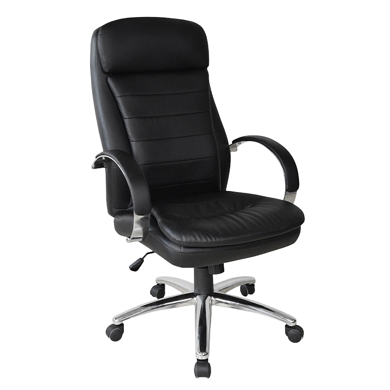 Chefbürostuhl mit hoher Rückenlehne und verchromter Armlehne (Y-2820)